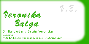 veronika balga business card